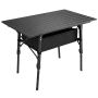Kempinga galds Outsunny 90x55x66cm, melns