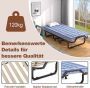 Folding bed, with mattress, Blue