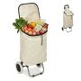 Salokāmi iepirkumu ratiņi Relaxdays, 28 l, līdz 15 kg, 42 × 92,5 × 28 cm