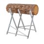 Salokāms zāģēšanas statīvs Relaxdays, 10 zobi, 150 kg, 80 × 80 × 82 cm