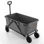 Folding garden trolley, 170 l, Grey, 106.68 × 55.88 × 73.66–101.6 cm