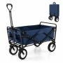 Folding trolley, 82 l, Blue/black/red, 94 × 76–100 × 52 cm