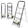 Folding trolley and ladder chair, 3 steps, 50 × 49 × 112 cm