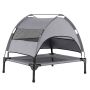 Dog bed, raised, with removable canopy, 78.5 × 63 × 70 cm