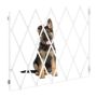 Suņu vārtiņi Relaxdays 10045281.0, regulējama platuma, Balti, 130 × 87,5 × 3 cm