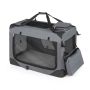 Dog Cage, Size L, 3 Doors, Gray, 84 × 58 × 58 cm