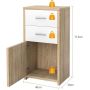 Living room cabinet, 2 drawers, doors, 40 × 77.5 × 30 cm