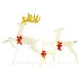 Lighting Christmas decoration, set of 3 deer