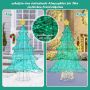 Lighting Christmas decoration, 520 LED bulbs, 80 × 20 × 124 cm