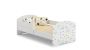 Children's bed Luk with mattress and barrier protection 164 cm x 85 cm x 63 cm, sky