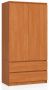 Wardrobe NORE S, light brown