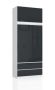 Wardrobe NORE S90 with mezzanines, white/dark grey