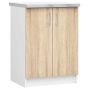 Kitchen cabinet NORE Lima S60, white/oak color