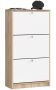 Shoe cabinet NORE3, oak/white