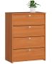 Shoe cabinet RUBIN4, brown