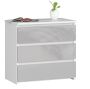 Nightstand NORE CL3 60 cm., white/light gray