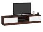 TV stand RTV K120, dark brown/white
