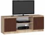 TV statīvs RTV K120, tumši brūns/ozola krāsā