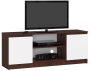 TV statīvs RTV K120, tumši brūns/balts