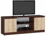 TV statīvs RTV K120, tumši brūns/ozola krāsā