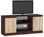 TV stand RTV K120, dark brown/oak color
