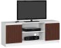 TV stand RTV K120, white/dark brown