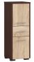 Bathroom cabinet NORE Fin, dark brown/oak