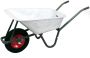 Garden wheelbarrow, 100 L capacity, made of PVC, up to 250 kg, white