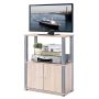 TV cabinet, Open shelf, lockable cabinet, 60 × 75 × 29.5 cm