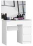 Cosmetic table NORE T-6/SL with mirror, 900x600 mm., white