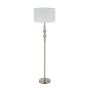 Stāvlampa Relaxdays 10033895.0, Balta/sudraba, Ø 43 × 155 cm