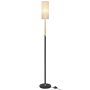 Stāvlampa VASAGLE, regulējama augstuma, Melna, 25 × 25 × 148 cm
