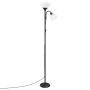 Stāvlampa VASAGLE, Ar regulējamu lasīšanas apgaismojumu, Melna, 38,5 × 176 × 23,5 cm