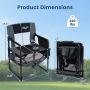 Tourist chair, Black/Grey, 68.5 × 55 × 90 cm