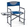 Tourist folding chair, with side table, 81 × 87.6 × 45.7 cm