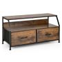 TV table-chest of drawers, 2 drawers, 2 shelves, 93 × 48.5 × 39 cm