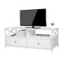 Тумба под телевизор Relaxdays 10052351_49, 2 открытых отделения, 2 ящика, 120 × 50 × 40 см