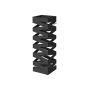Square umbrella stand LUC16B, black