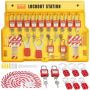 Electrical lockout and tagout set, 60 pcs., industrial