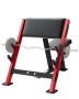 Preacher curl bench, adjustable, 300 kg load, barbell holders