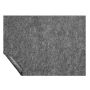 Non-slip carpet pad, gray, 8x10, 1/2 inch, polyester