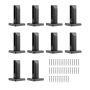 Glass clamps 10 pcs., 304 stainless steel, for 0.31"-0.47" thick glass
