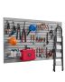 Lattice Wall Trim, 8x4 ft., Gray PVC Garage Wall