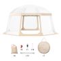 Outdoor sports tent for 12-15 people, weatherproof, transparent shelter for football and sports