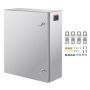 Steel electrical box 60x50x20 cm, 304 stainless steel, IP66, wall-mounted, with lock