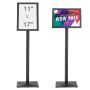 Stand Sign Holder, 11x17 inch, metal, black, adjustable, floor standing