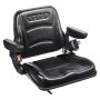 Universal Tractor Loader Seat with Adjustable Backrest and Armrests, 6.3-13.4 Inch Slot