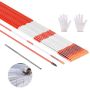 Roadway markers 152 cm, 50 pcs., fiberglass posts with reflectors