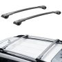 Subaru Forester 2014–2021 alumīnija jumta bagāžnieka šķērsstieņi, paaugstinātas sliedes, 200 kg