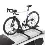 Roof bike carrier for car, 15 kg, black, foldable